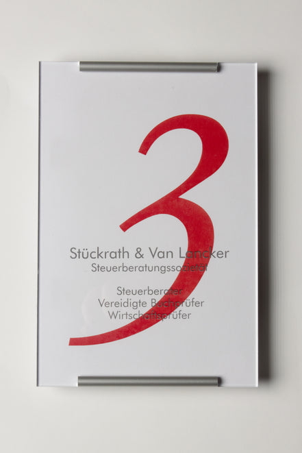 Türschild Topas A4