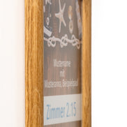 Türschild Westerwald aus Massivholz | 195x155 mm | flach |