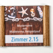 Türschild Westerwald aus Massivholz | 195x155 mm | flach |