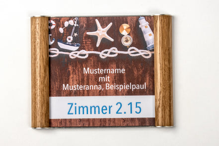 Türschild Westerwald aus Massivholz | 195x155 mm | flach |