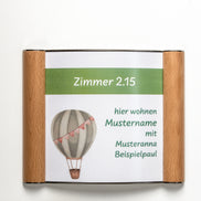 Türschild Westerwald aus Massivholz | 190x150mm | gewölbt |