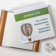 Türschild Westerwald aus Massivholz | 190x150mm | gewölbt |